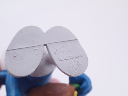 Schtroumpf avec hamburger - photo