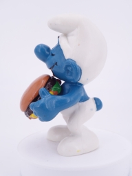 Schtroumpf avec hamburger - photo