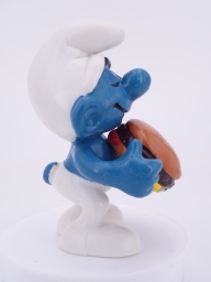 Schtroumpf avec hamburger - photo