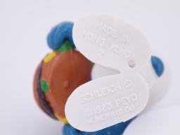 Schtroumpf avec hamburger - photo