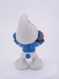 Schtroumpf avec hotdog - photo