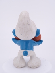 Schtroumpf avec hotdog - photo