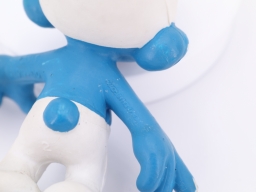 Schtroumpf montrant du doigt - photo