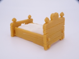 Chambre de la Schtroumpfette - Lit - photo