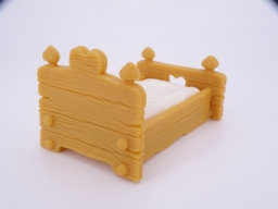 Chambre de la Schtroumpfette - Lit - photo