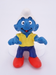 Schtroumpf avec ordinateur portable - photo