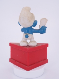 Schtroumpf joueur de cartes - photo