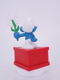 Schtroumpf courtisant avec fleur (rendez-vous) - photo