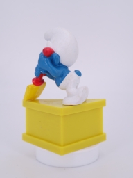 Schtroumpf endormi sur sa pelle (grand) - photo