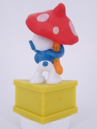 Schtroumpf avec parapluie champignon - photo