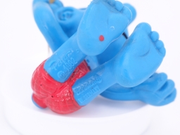 Schtroumpf qui se lave (bain) - photo