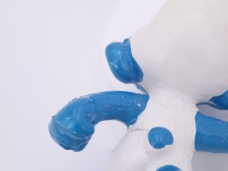 Schtroumpf olympique porteur de torche (grand) - photo