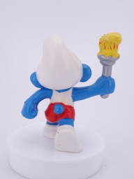 Schtroumpf olympique porteur de torche (grand) - photo