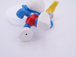 Schtroumpf olympique porteur de torche (grand) - photo