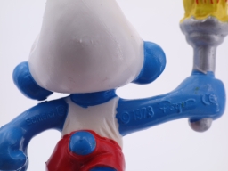 Schtroumpf olympique porteur de torche (grand) - photo