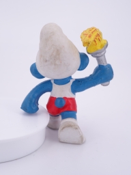 Schtroumpf olympique porteur de torche (grand) - photo