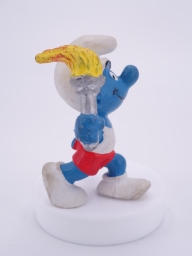 Schtroumpf olympique porteur de torche (grand) - photo