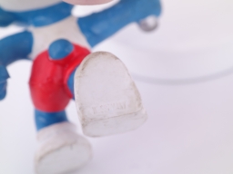 Schtroumpf olympique porteur de torche (grand) - photo