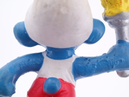 Schtroumpf olympique porteur de torche (grand) - photo