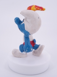 Schtroumpf olympique porteur de torche (grand) - photo