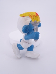 Schtroumpf olympique porteur de torche (petit) - photo