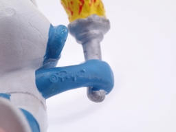 Schtroumpf olympique porteur de torche (petit) - photo