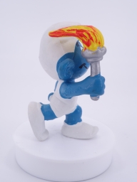 Schtroumpf olympique porteur de torche (petit) - photo