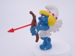 Schtroumpfette ange/cupidon avec arc - photo