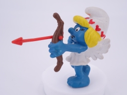 Schtroumpfette ange/cupidon avec arc - photo