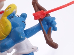 Schtroumpfette ange/cupidon avec arc - photo