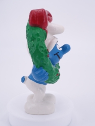 Schtroumpf avec couronne de Noël - photo
