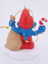 Grand Schtroumpf avec sac de jouets - photo