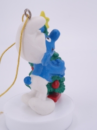 Schtroumpf avec sapin de Noël - photo