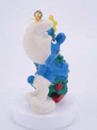 Schtroumpf avec sapin de Noël - photo