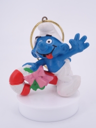 Schtroumpf avec sucre d'orge - photo