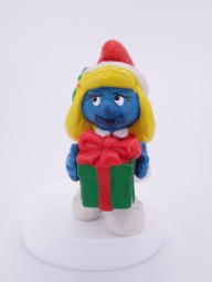 Schtroumpfette de Noël avec cadeau - photo