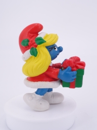 Schtroumpfette de Noël avec cadeau - photo