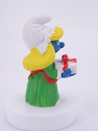 Schtroumpfette de Noël avec cadeau - photo