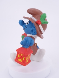 Schtroumpf avec cadeau et lanterne - photo