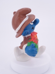 Schtroumpf avec cadeau et lanterne - photo