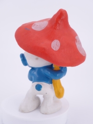 Schtroumpf avec parapluie champignon - photo