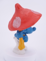 Schtroumpf avec parapluie champignon - photo