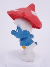 Schtroumpf avec parapluie champignon - photo