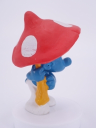 Schtroumpf avec parapluie champignon - photo