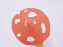 Schtroumpf avec parapluie champignon - photo