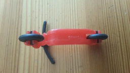 Schtroumpf avec trottinette - photo