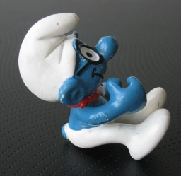 Schtroumpf en hélicoptère - photo