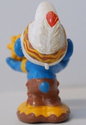 Schtroumpf avec épis de maïs - photo