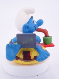 Schtroumpf accro au travail - photo