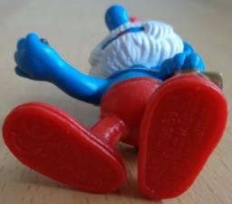 Grand Schtroumpf avec sac et baie - photo